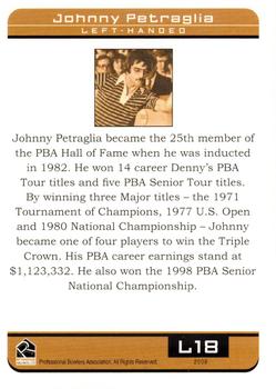 2008 Rittenhouse PBA - Legends #L18 Johnny Petraglia Back